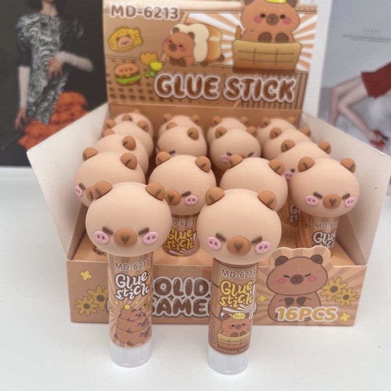 1Pc Bonito Dos Desenhos Animados Capivara Cola Sólida Alta Viscosidade ...