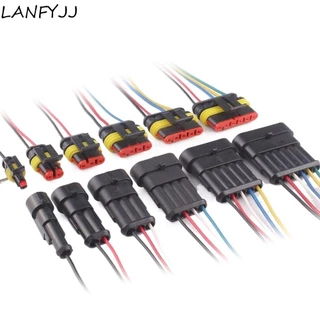 LANFYJJ Conector Elétrico Plug Carro Motocicleta Durável 1P 2P 3P 4P 5P 1 2 3 4 5 6 Vias Macho E Fêmea Chicote De Fios Para Fio Adaptador