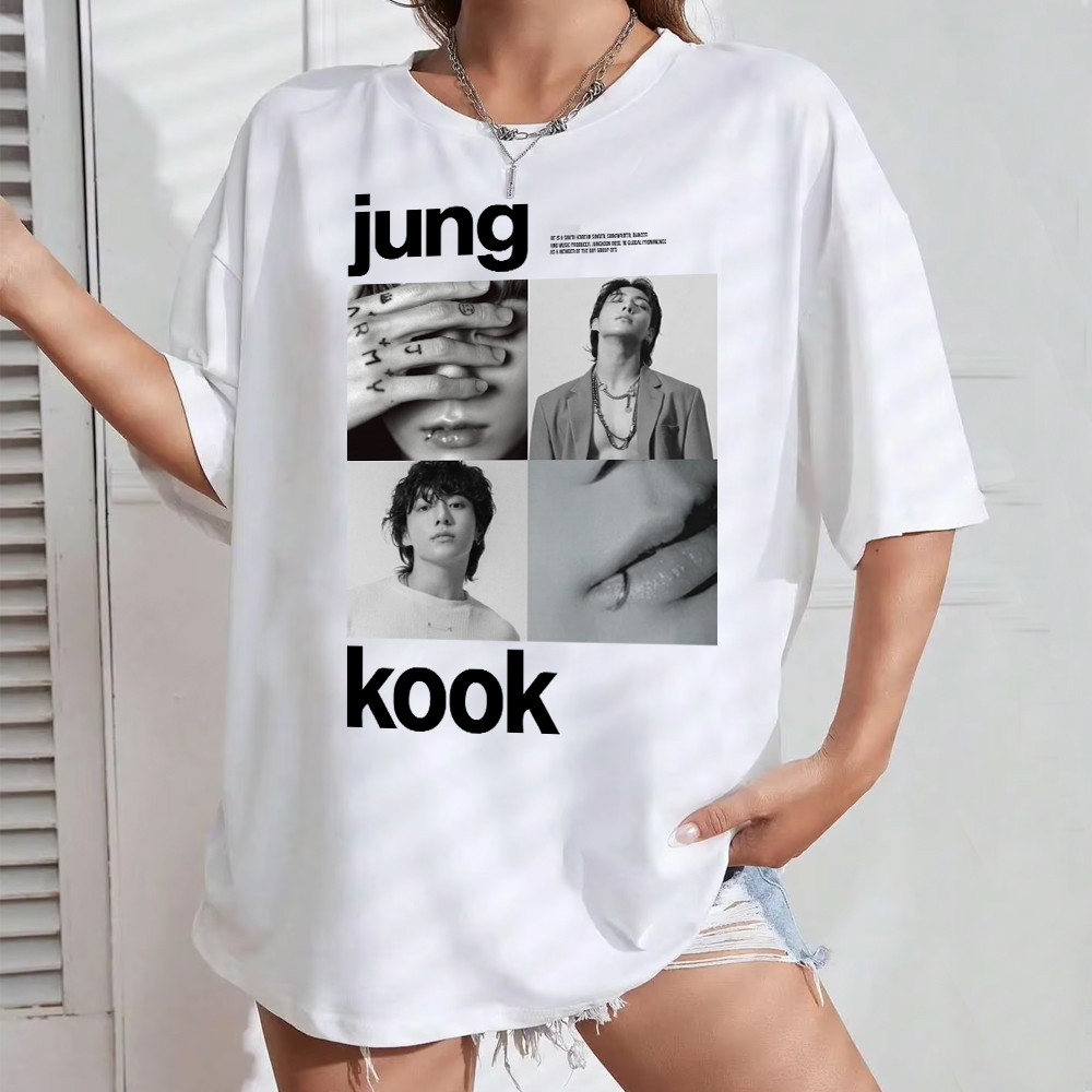Camiseta Bts Kpop Jeon Jungkook Seven Banda 100% Algodão Premium