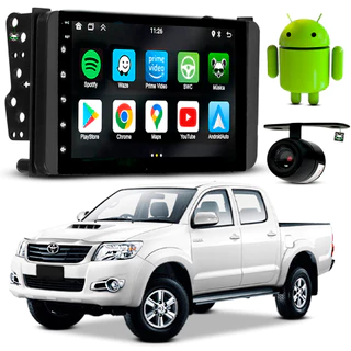 Kit Central Multimidia Android 7 Pol Hillux 2005 2006 2007 2008 2009 2010 2011