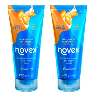 Kit 2 und Mascara de Tratamento Novex Oleo De Argan 200g em Oferta na Shopee