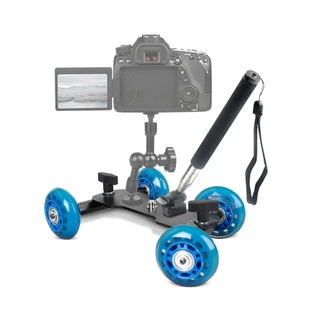 Mini Dolly Skater Slider com Bastão para Câmeras e Filmadoras