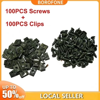 100 Pcs Clipe De Corpo YAMAHA Com Parafuso De Carenagem Porca De Acessórios De Peças Genuínas Motocicleta