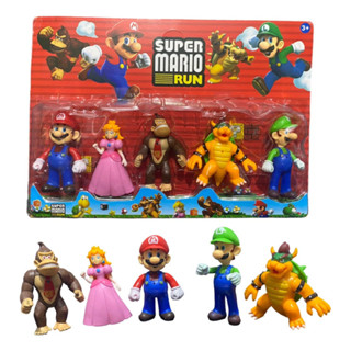 Kit 5 Bonecos Filme Super Mário Bros Luigi Browse Cartelado Envio Imediato em Oferta na Shopee