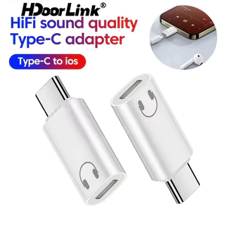 HdoorLink Para IOS Tipo C Adaptador De Áudio USB-Conector Telefone 16 15