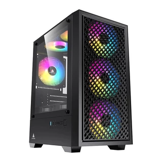 Gabinete Gamer Acegeek Pulse, Mid-Tower, Lateral de Vidro, Preto, AG-PULSE-BK em Oferta na Shopee
