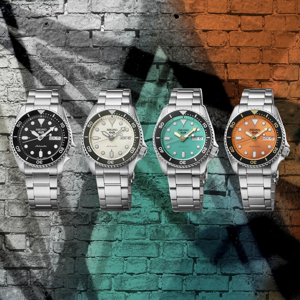 時計 SEIKO 5 Sports SBSA225 Relógio masculino Seiko Five Sports SKX de tamanho médio, estilo