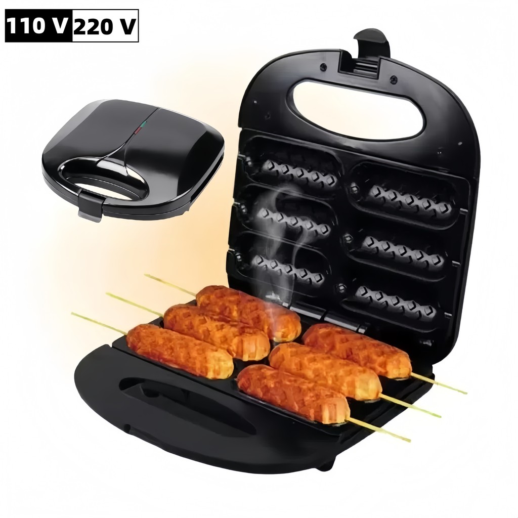 220V Máquina de Crepe Crepeira Elétrica Antiaderente Hot Dog