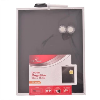 Lousa Magnética Vertical Preto 28x36CM em Oferta na Shopee