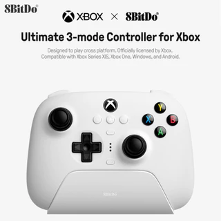 8BitDo Ultimate Controlador De Jogos De 3 Modos Para Joysticks De Efeito Xbox Hall Compatível Com Windows E Telefone Celular Android
