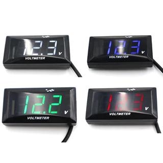 Mini Visor LED Painel Digital Do Voltímetro Medidor De Tensão Proteção De Conexão Inversa 12V Para Universa De Motocicleta De Carro