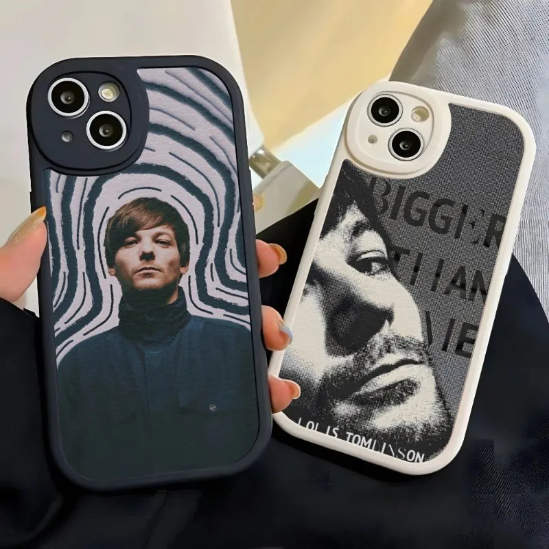 Capa de silicone Louis William T-Tomlinson para iPhone 14 Pro Max 13 12 11 Mini X XR Xs 8 7 Puls pele de cordeiro