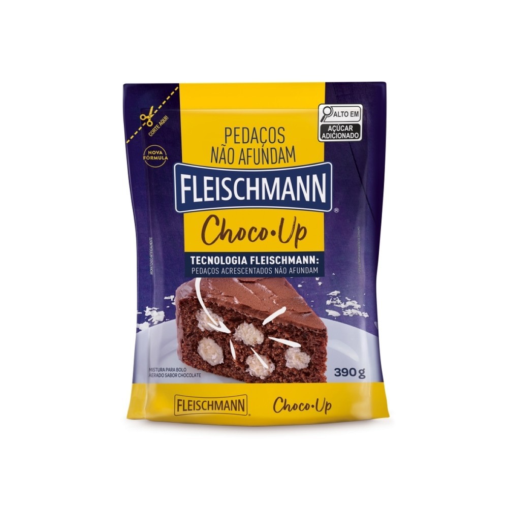 Fleischmann Mistura para Bolo Aerado ChocoUp Sachê 390g Shopee Brasil