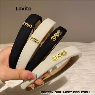 Lovito Tiara de coroa craniana alta elegante e simples com pequena fragrância para mulheres LFA41012