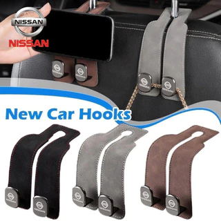 Universal Car Seat Headrest Hook Hanger Armazenamento Traseiro Do Banco Carro-Acessórios Para Carros Com Gancho Oculto Dobrável Nissan NP300 Navara Terra X-Trail Patrol Royale Almera Sylphy
