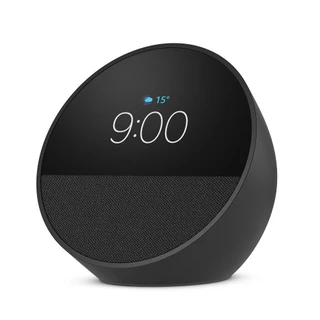 Echo Spot (2024) com Alexa: Despertador inteligente com som vibrante e Alexa | Cor preta, AMAZON AMAZON