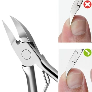 Alicate De Cortar Unha Curvado Profissional Aço Inox Manicure, pedicure e podologia. Marca Cheiro Souto. Tamanho 10 cm.