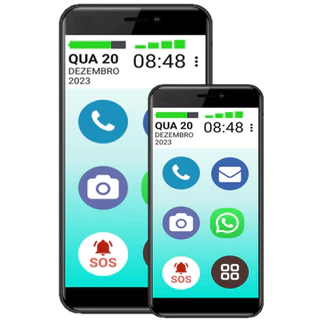 SMARTPHONE DO IDOSO VOVÔ&VOVÓFONE 4G 32GB TELA 6.0 ZAP FACE INSTA