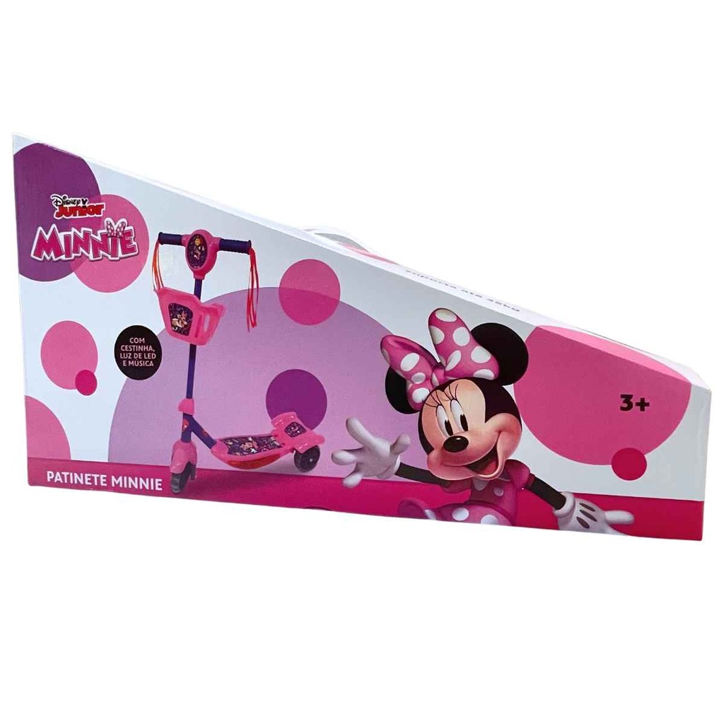 Patinete 3 Rodas Infantil Mickey Minnie Original Disney | Zippy