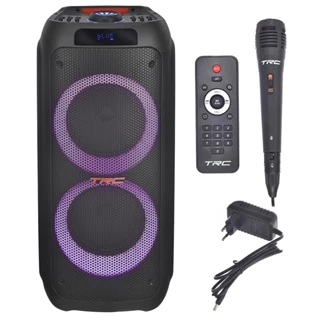 Caixa de som amplificada 1000W RMS Bluetooth Microfone TRC 5590