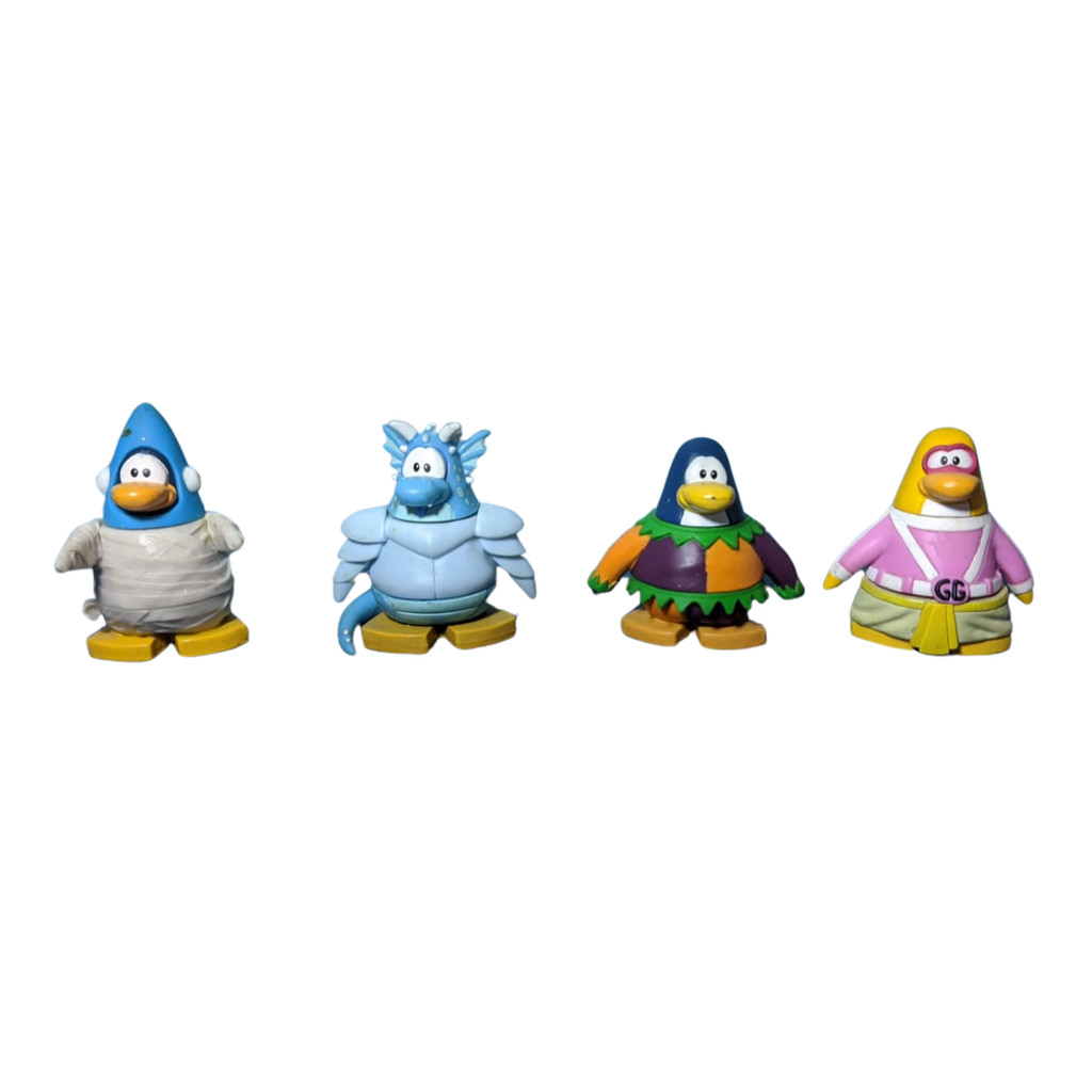 coleção de bonecos club penguin disney jakks antiga original