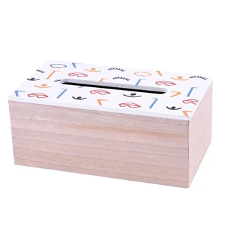 Caixa para Lenços em Madeira em Oferta na Shopee
