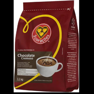 CHOCOLATE QUENTE CREMOSO 3 CORAÇÕES 1,1KG