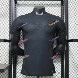 Camisa preta 24/25 dos homens alta qualidade Football Player versão
