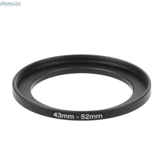 dusur9 43mm A 52mm Metal Step Up Anéis Adaptador Lente Filtro Câmera Ferramenta Acessórios