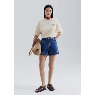 Shorts Jeans Feminino Barra A Fio Hering
