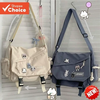 Saco Cruzado De Nylon De Grande Capacidade Coreano Harajuku Retro em Oferta na Shopee