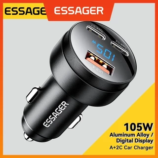 Essa Essager 105W Carregador De Carro 2Type C Usb Fsat Para PPS PD QC Telefone Celular