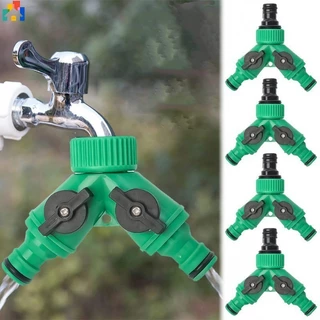 Conectores De Tubos De Água De Jardim Adaptador De Tubo Em Y Válvula Divisora De Mangueira Plástica De Três Vias Com Interruptor Acessórios De Irrigação