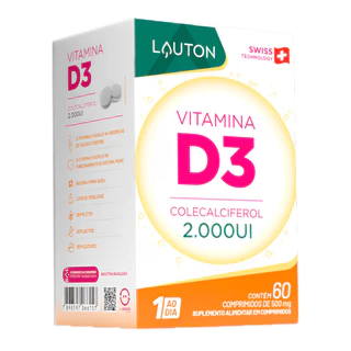 Vitamina D3 Lauton 60 Comprimidos