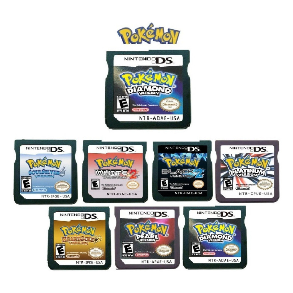 Pokémon Pearl Diamond Platinium Heart Gold Soul Silver Black