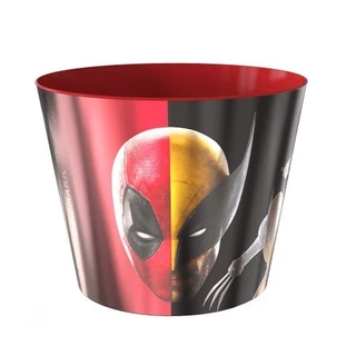 Balde Deadpool Wolverine Cinemark Pote de Pipocas de 4 litros Marvel Studios Colecionável