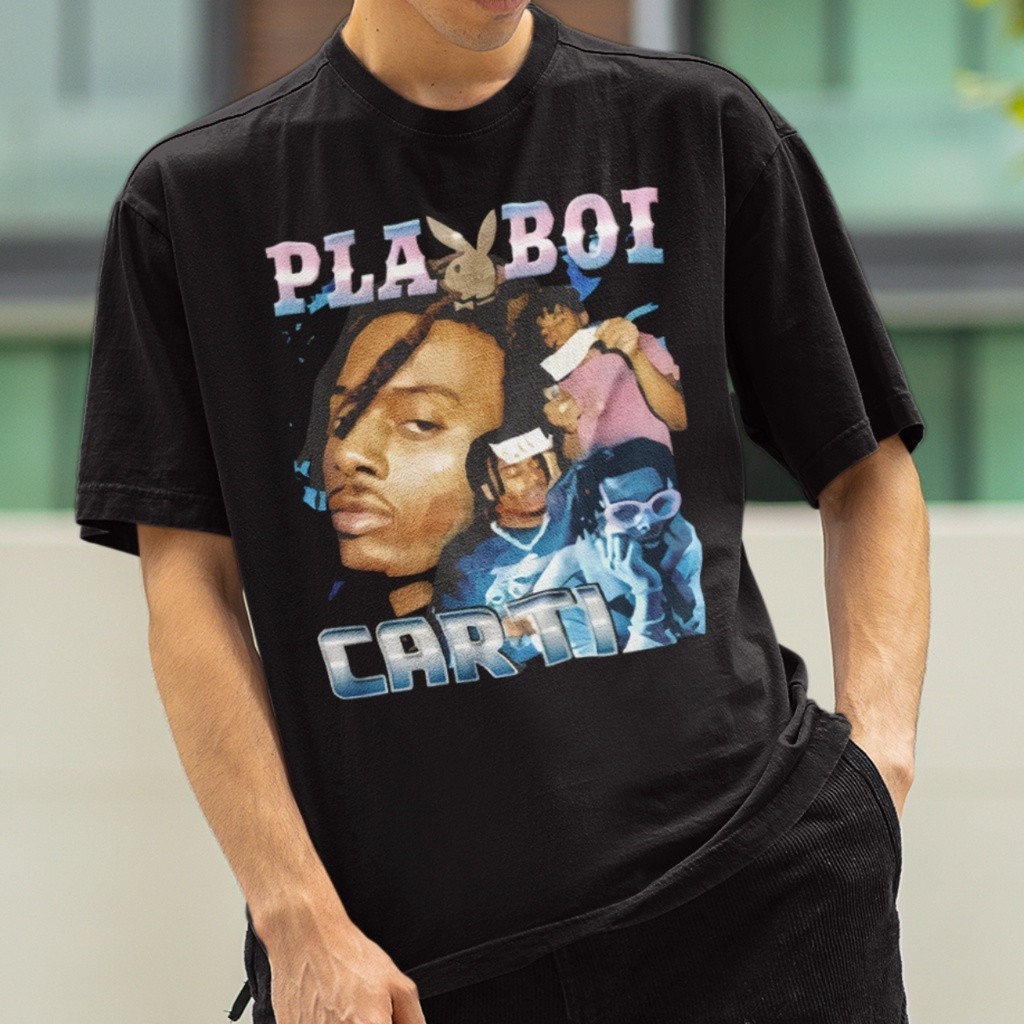 Camiseta Básica Carti Whole Re Playboi Lotta Rapper Musica | Shopee Brasil