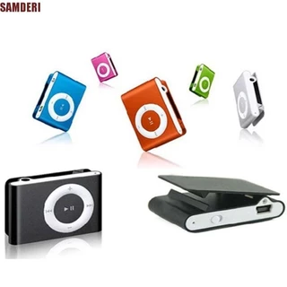 SAMDERI MP3 Player Mini Moda Walkman Media Metal Mirror Música