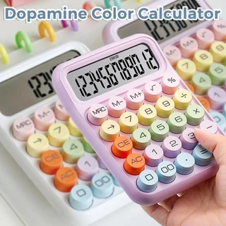 Kawaii Nova Calculadora De 12 Dígitos De Teclas Grandes Teclado Flexível Para Estudantes Meninos E Meninas Escritório Colorido Contabilidade Financeira