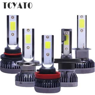 2PCS C1 Ciano H4 H7 H11 9005 9006 7600LM 36W Lâmpadas De Teto LED Para Carro Alto/Baixo Feixe De Luz