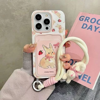 A Caixa De Telefone Portátil Cute Bunny Portable lapped-phone Está Disponível Nos xs xr 11 12 13 14 15 Pro Plus Promax