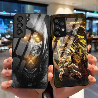 Mortal Kombat Vidro Temperado Caso De Telefone Para Samsung Galaxy Capa S24 ULTRA S23 S22 PLUS S21 S20 FE S10 S9