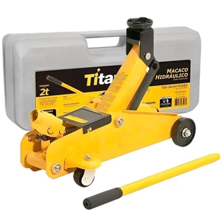 Macaco Hidráulico tipo Jacaré Titanium portátil 2 toneladas