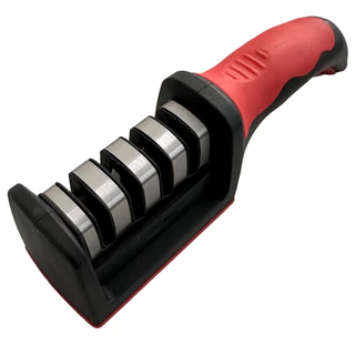Amolador afiador de facas e tesoura 4 em 1 e 3 em 1 profissional aço inox . em Oferta na Shopee