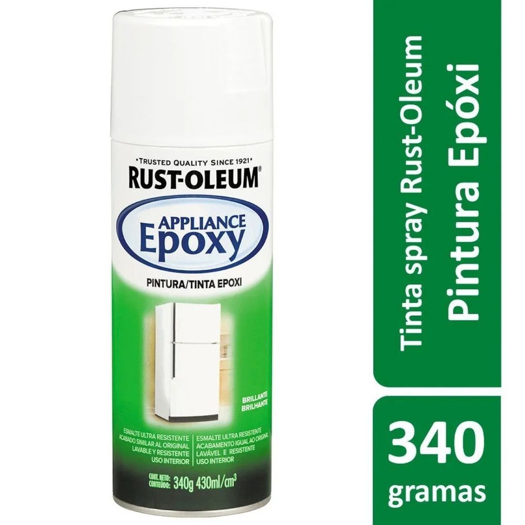 Spray Para Geladeira Epoxy Branco Brilhante Rust Oleum | Shopee Brasil