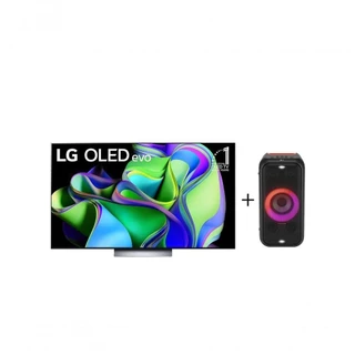 Combo Smart TV LG OLED evo C3 65” 4K, 2023 + Caixa de Som Portátil LG XBOOM XL5
