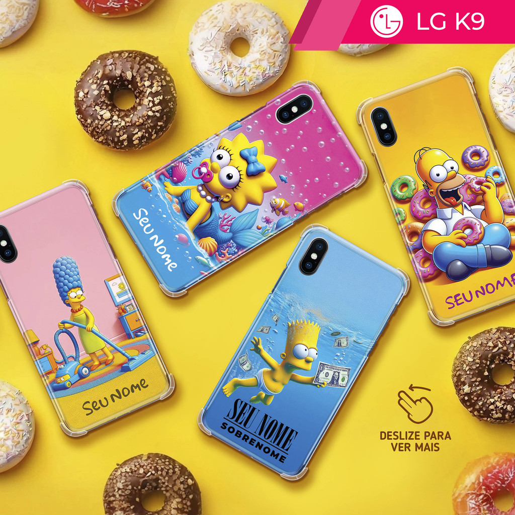 Capa Capinha - LG K9 - Os Simpsons Personalizada com Nome | Shopee Brasil