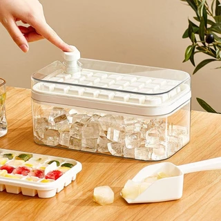 Forma de Gelo 1 2 forma Reutilizável Bebida Drink Sucos Água Frutas Bandeja Casa Cozinha Resistente