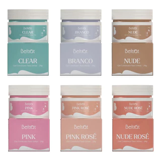 Gel Contrução Alongamento Das Unhas 24g 6 Un Kit Completo em Oferta na Shopee