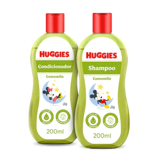 Kit 2 Itens Huggies Banho Baby Camomila - 1 Un em Oferta na Shopee